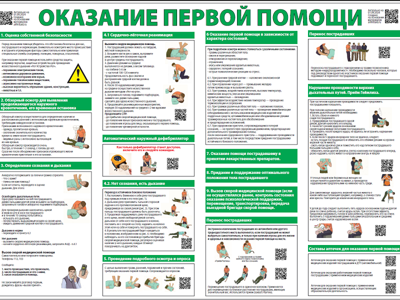 Оказание первой помощи.