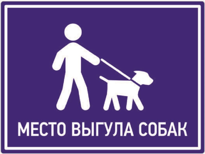 Места, предназначенные для выгула домашних животных.